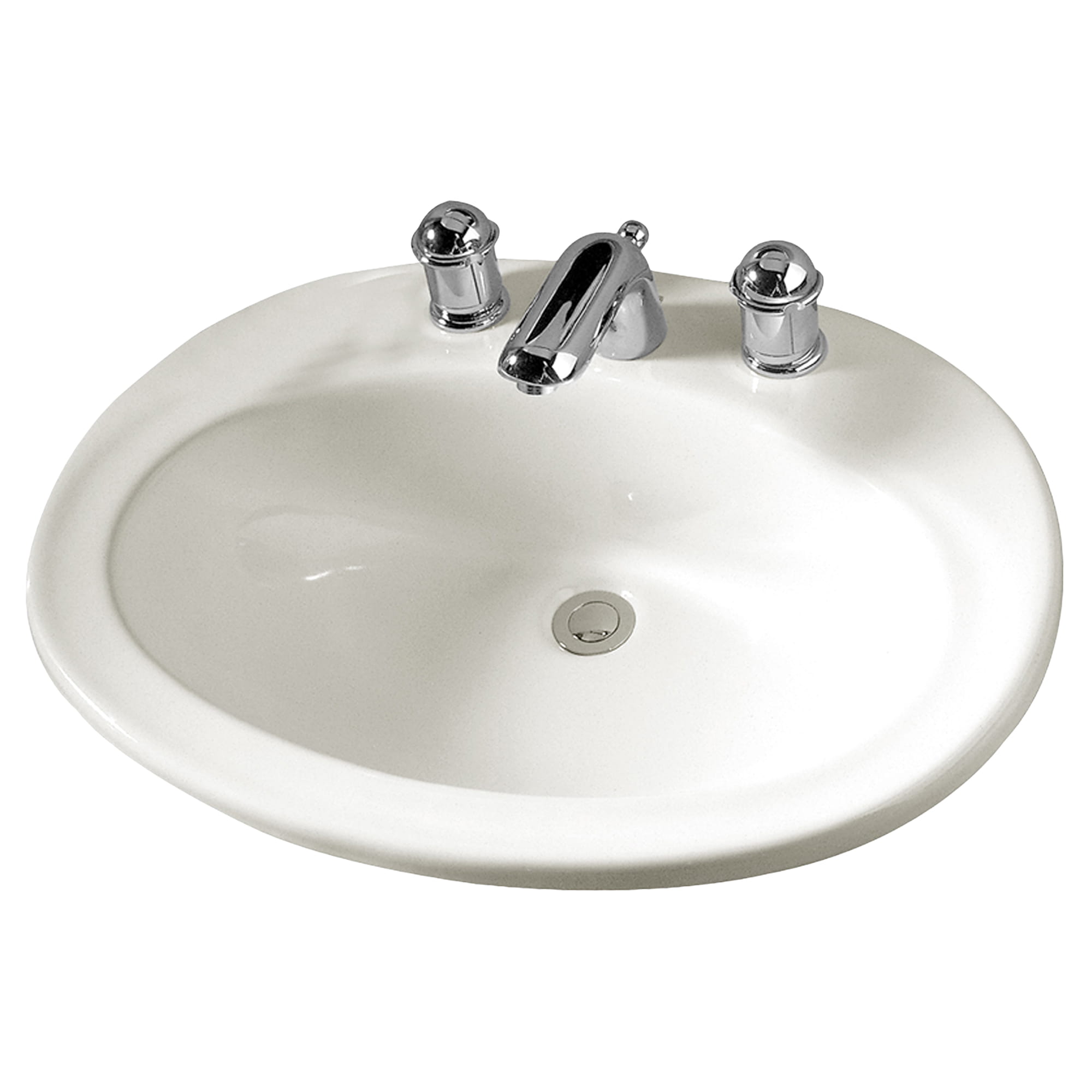 Piazza Countertop Sink 8 in Centers WHITE